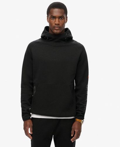 Men's Tech Logo Loose Hoodie Black - Size: L - Superdry - Modalova