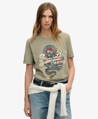 Damen Lässiges Tokyo T-Shirt - Größe: 36 - Superdry - Modalova