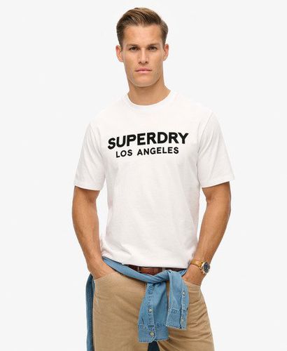 Men's Luxury Sport Loose Fit T-Shirt White / Brilliant White - Size: XL - Superdry - Modalova