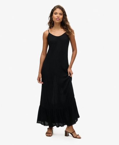 Women's Maxi Beach Cami Dress Black - Size: 12 - Superdry - Modalova