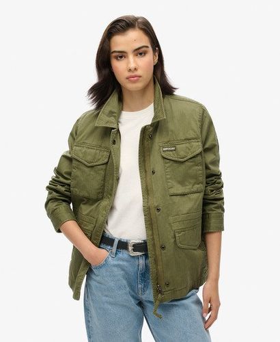 Women's Classic Military M65 Lined Jacket, Green, Size: 16 - Superdry - Modalova