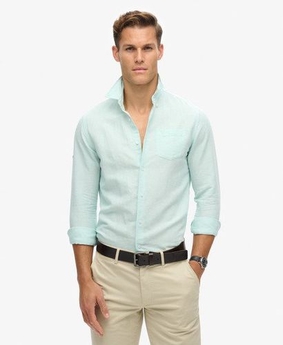 Men's Studios Linen Button-down-Hemd aus Bio-Baumwolle - Größe: Xxl - Superdry - Modalova