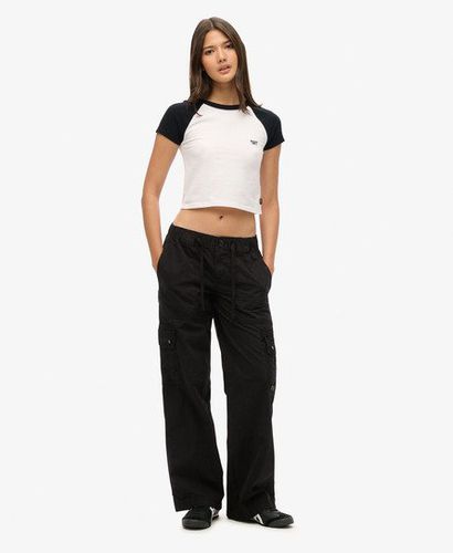 Women's Low Rise Utility Pants Black / Washed Black - Size: 26 - Superdry - Modalova