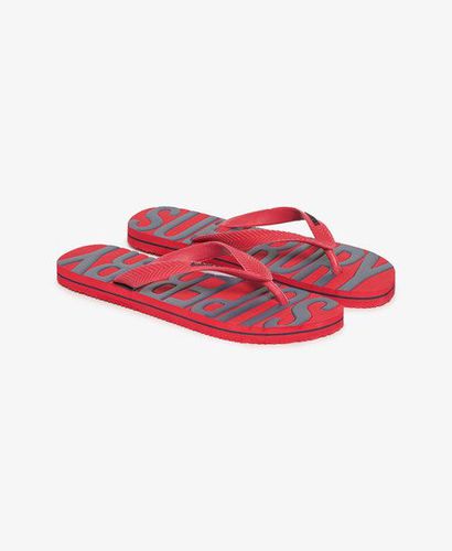 Men's Vintage Flip Flops Red / Varsity Red - Size: L - Superdry - Modalova