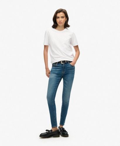 Women's Organic Cotton Vintage Mid Rise Skinny Jeans Dark Blue / Fulton Vintage Blue - Size: 24/32 - Superdry - Modalova