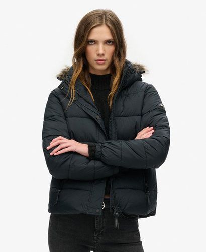 Women's Kurz Geschnittene Mid Layer Kapuzenjacke - Größe: 38 - Superdry - Modalova