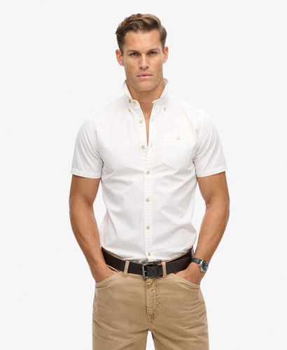 Men's The Merchant Store - Short Sleeve Shirt White / Optic - Size: L - Superdry - Modalova