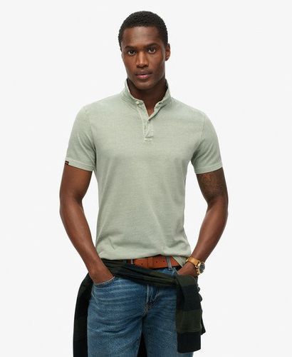 Men's Jersey Polo Shirt Green / Desert Sage Green - Size: Xxxl - Superdry - Modalova