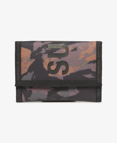 Women's Tarp Tri-Fold Wallet Black / Mountain Mesh Camo - Size: 1SIZE - Superdry - Modalova