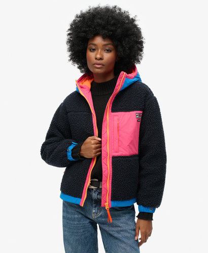 Damen Vintage Sherpa-Jacke mit Kapuze - Größe: 38 - Superdry - Modalova