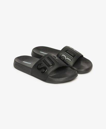 Women's Code Core Pool Sliders Black - Size: L - Superdry - Modalova