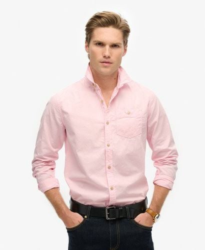 Men's The Merchant Store - Long Sleeved Shirt Pink - Size: M - Superdry - Modalova