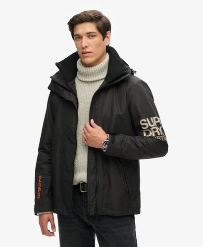 Men's Hooded Yachter SD Windbreaker Jacket Black - Size: L - Superdry - Modalova