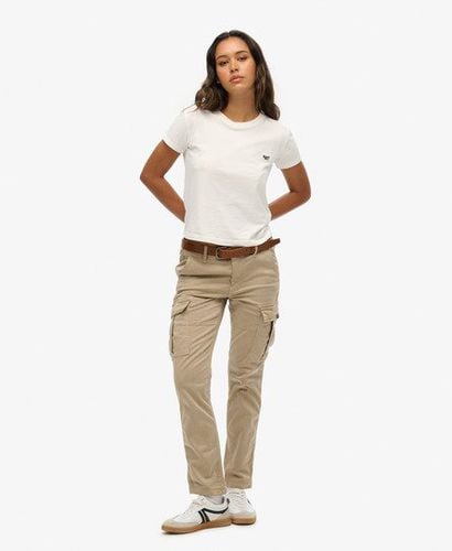 Damen Schmale Cargohose mit Mittlerer Leibhöhe - Größe: 28/30 - Superdry - Modalova