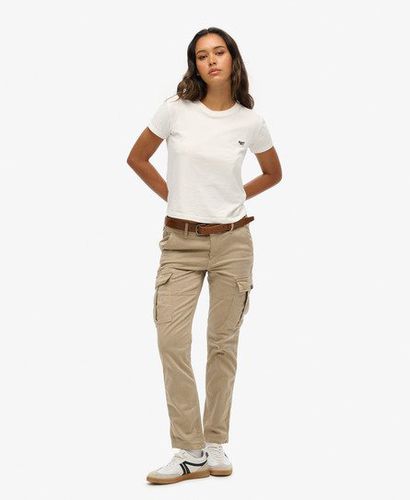 Women's Mid Rise Slim Cargo Pants Taupe / Stonewash Taupe Brown - Size: 32/34 - Superdry - Modalova