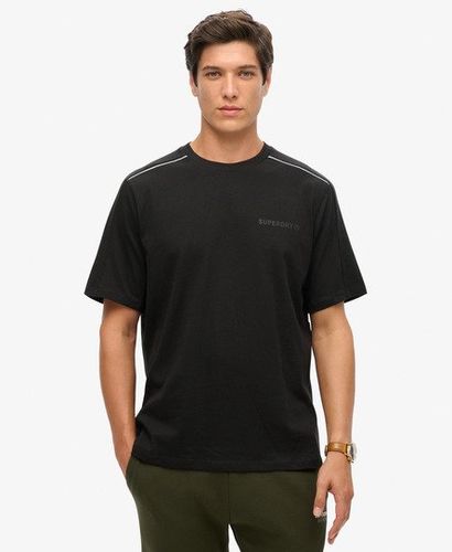 Men's Tech Logo Relaxed T-Shirt Black / Black/reflective - Size: L - Superdry - Modalova