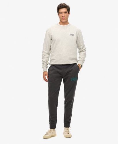 Men's Classic Vintage Logo Graphic Jogger Black / Blackboard - Size: Xxl - Superdry - Modalova