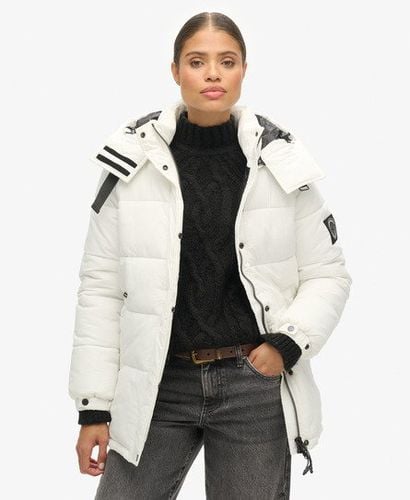 Women's Expedition Cocoon Padded Coat Cream / New Chalk - Size: 12 - Superdry - Modalova