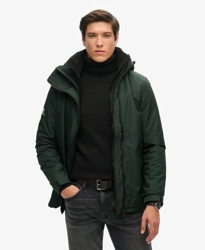 Men's Hooded Yachter Windbreaker Jacket Green / Academy Dark Green - Size: M - Superdry - Modalova