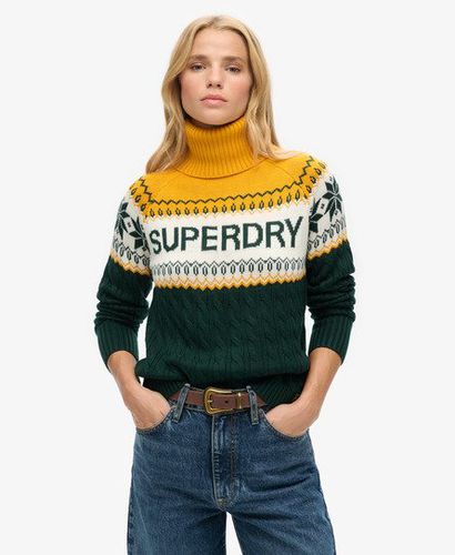 Damen Aspen Ski Strickpullover - Größe: 42 - Superdry - Modalova