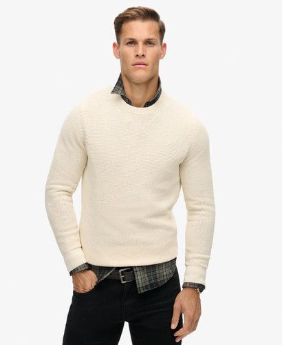 Herren Strukturierter Strickpullover mit Rundhalsausschnitt - Größe: M - Superdry - Modalova