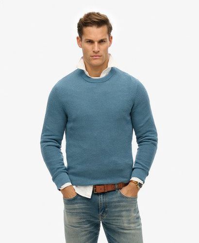 Men's Strukturierter Strickpullover mit Rundhalsausschnitt - Größe: S - Superdry - Modalova