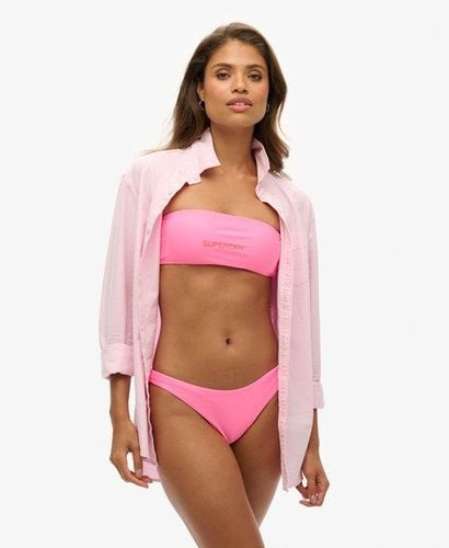 Women's Logo Brazilian Bikini Briefs Pink / Paparazzi Pink - Size: 8 - Superdry - Modalova