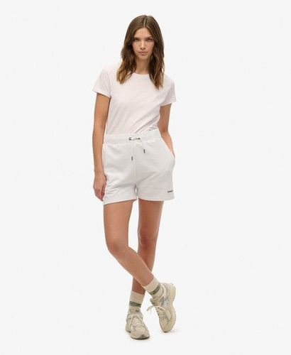 Women's Plain Shorts White / Optic - Size: 14 - Superdry - Modalova