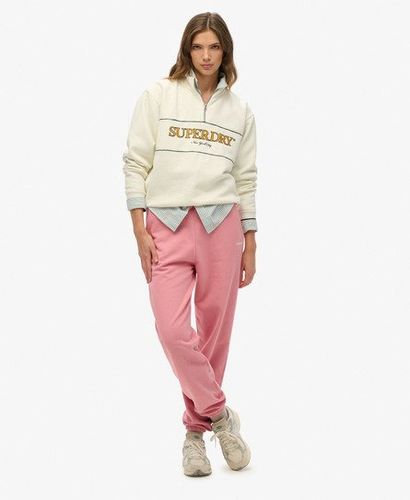 Women's Plain Joggers Pink / Smoke Rose - Size: 16 - Superdry - Modalova