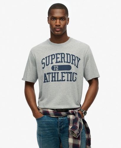 Men's Athletic Essential T-Shirt Grey / Grey Marl - Size: L - Superdry - Modalova