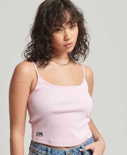 Women's Code Essential Strappy Tank Top Pink / Roseate Pink - Size: 12 - Superdry - Modalova