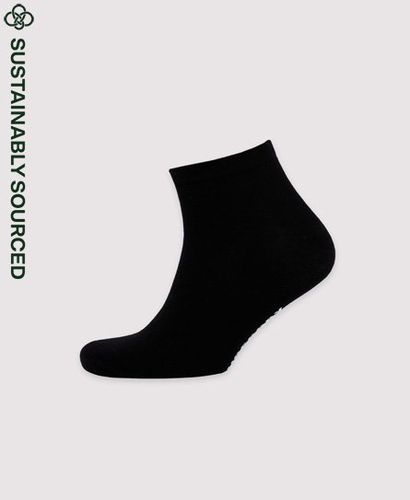 Men's Organic Cotton Trainer Socks 3 Pack Black / Black Multipack - Size: XS/S - Superdry - Modalova
