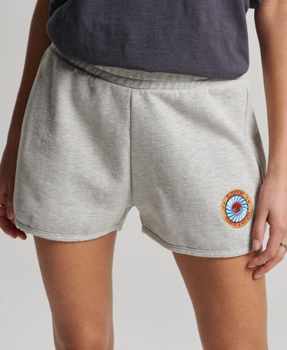 Women's Vintage Cali Shorts Light Grey / Light Grey Marl - Size: 14 - Superdry - Modalova