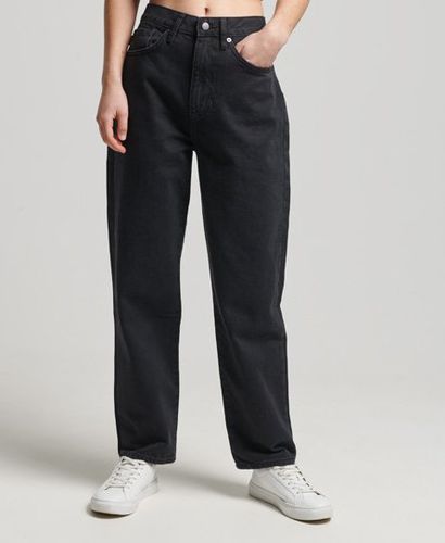 Women's Barrel Pants Dark Grey / Washed Black - Size: 26/32 - Superdry - Modalova