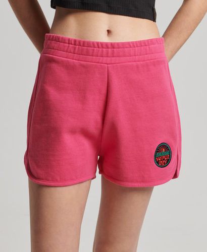 Women's Vintage Cali Shorts Pink / Raspberry Pink - Size: 10 - Superdry - Modalova