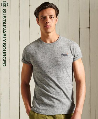 Men's Orange Label Vintage Embroidery T-Shirt Grey / Flint Steel Grit - Size: XS - Superdry - Modalova