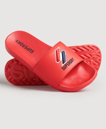 Men's Core Pool Sliders Red / Varsity Red - Size: S - Superdry - Modalova