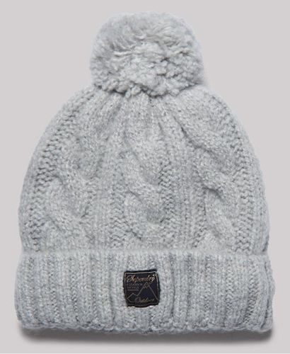 Women's Tweed Cable Beanie / Marl - Size: 1SIZE - Superdry - Modalova