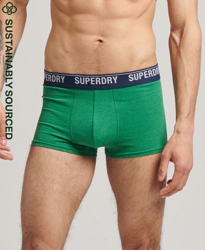 Men's Organic Cotton Trunk Triple Pack / Enamel/Oregon/Bright Green/White - Size: XL - Superdry - Modalova