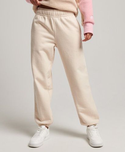 Women's Heritage Boyfriend Embroidered Joggers Cream / Tapioca - Size: 14 - Superdry - Modalova