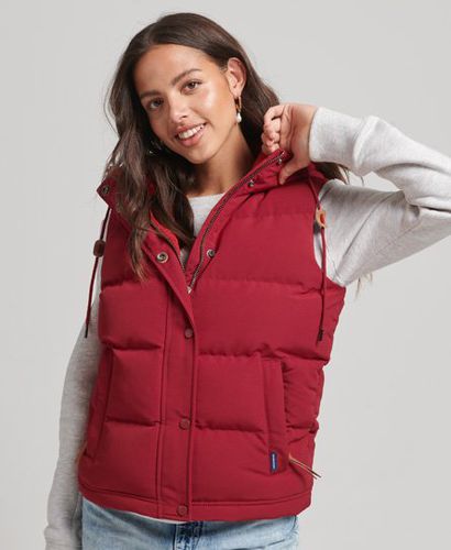 Women's Everest Hooded Puffer Gilet - Size: 10 - Superdry - Modalova