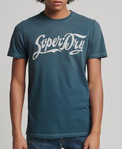 Men's Limited Edition Vintage 04 Rework Classic T-Shirt Blue / Blue Bottle - Size: M - Superdry - Modalova