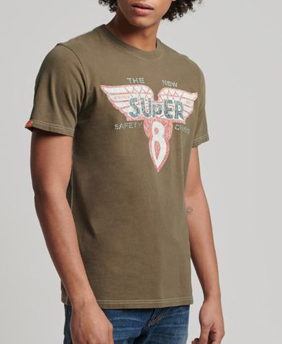 Men's Limited Edition Vintage 07 Rework Classic T-Shirt Dark Grey / Dark Grey/Rebel Red - Size: L - Superdry - Modalova