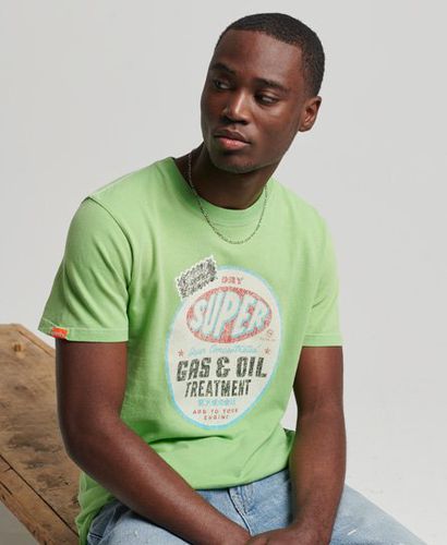 Men's Limited Edition Vintage 08 Rework Classic T-Shirt Green / Soft Green - Size: L - Superdry - Modalova