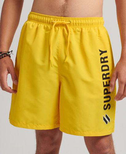 Men's Applique 19 Inch Recycled Swim Shorts / Marine - Size: M - Superdry - Modalova
