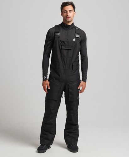 Men's Men's Embroidered Sport Freeride Bib Pants, Black, Size: M - Superdry - Modalova