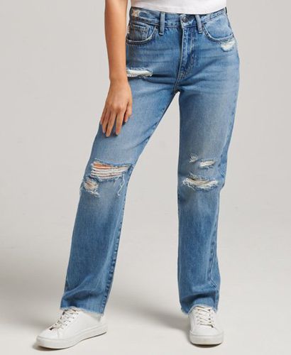 Damen Gerade Jeans mit Hohem Bund - Größe: 28/32 - Superdry - Modalova