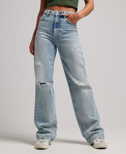 Women's Organic Cotton Wide Leg Jeans Light Blue / Spring Vintage Custom - Size: 32/30 - Superdry - Modalova