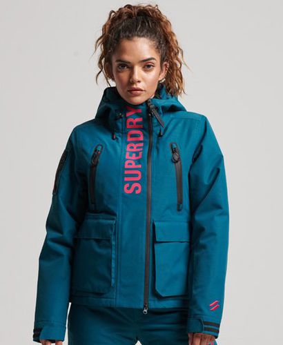 Women's Sport Ultimate Rescue Jacket Turquoise / Deep Atlantic Teal - Size: 10 - Superdry - Modalova