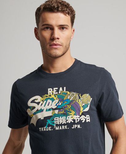 Men's Japanese Graphic Logo T-Shirt / Eclipse - Size: Xxl - Superdry - Modalova
